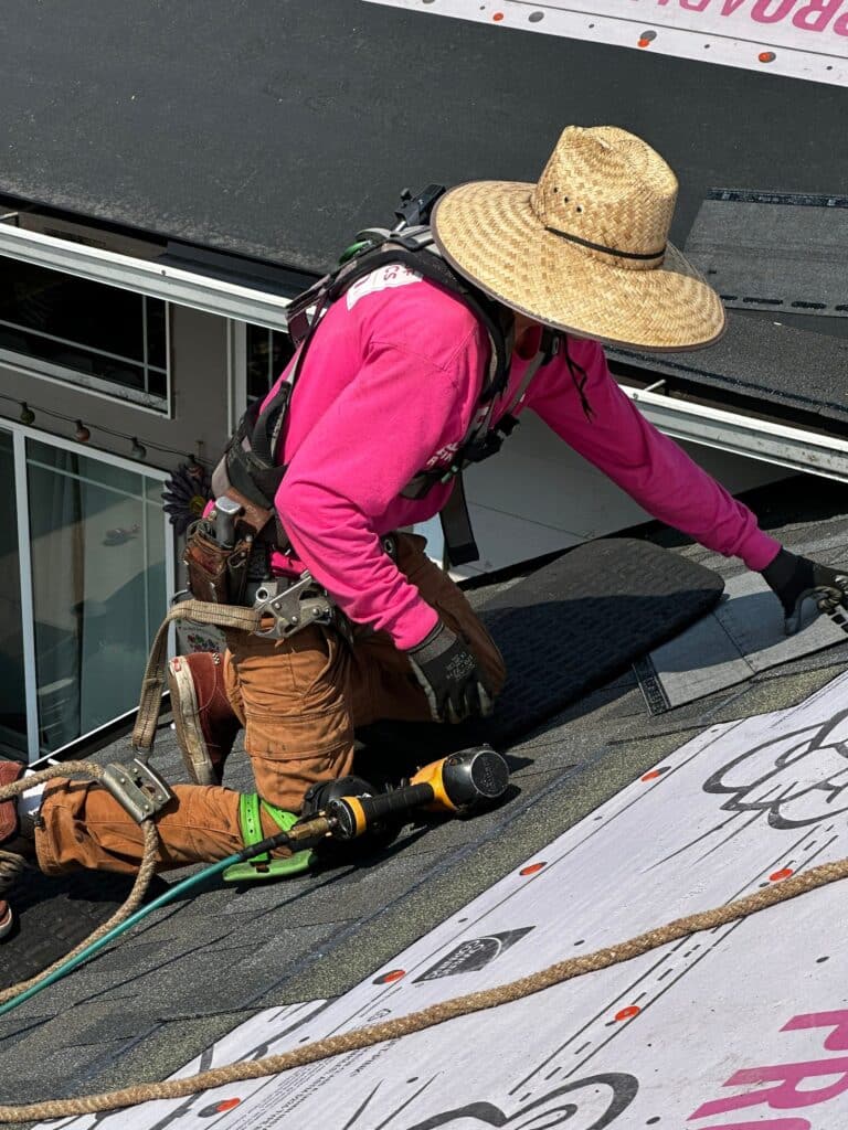Roof Repairs on a Eugene home after identifying the issues